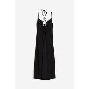 h and m jersey maxi dress Women's Gray melange Knit Maxi Dress